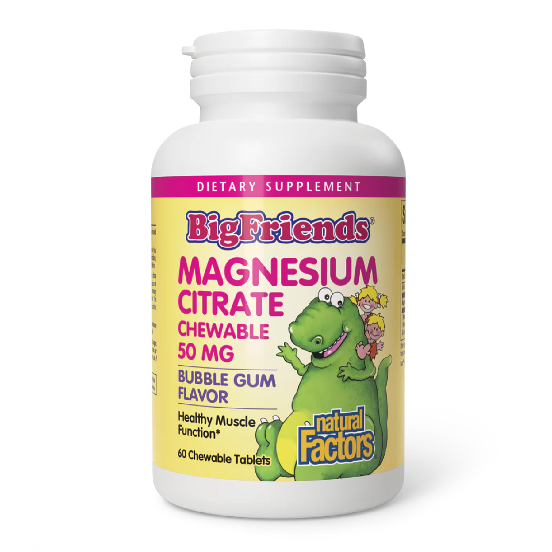 Magnesium Citrate 50mg - 60 tabs Bubble Gum Magnesium Citrate 50mg - 60 tabs Bubble Gum