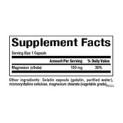 Magnesium Citrate 150mg - 90 caps. Зображення №2 Magnesium Citrate 150mg - 90 caps. Зображення №2