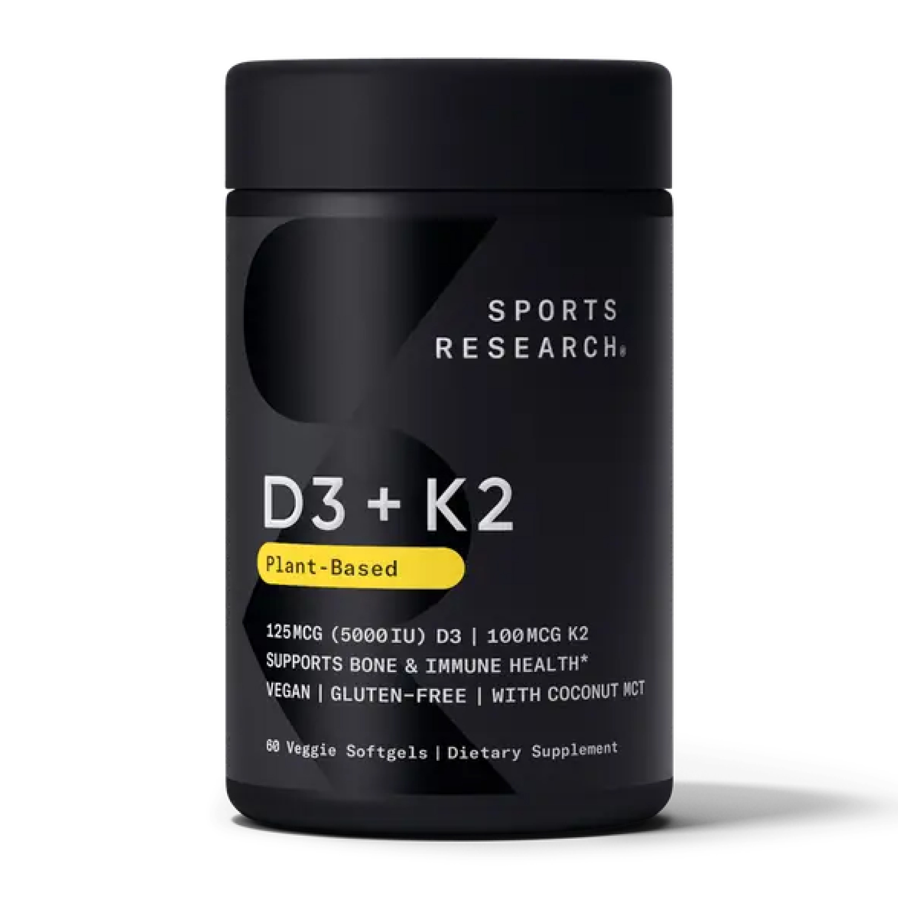 Vegan D3 5000iu + Vitamin K2 100mcg - 60 softgels Vegan D3 5000iu + Vitamin K2 100mcg - 60 softgels