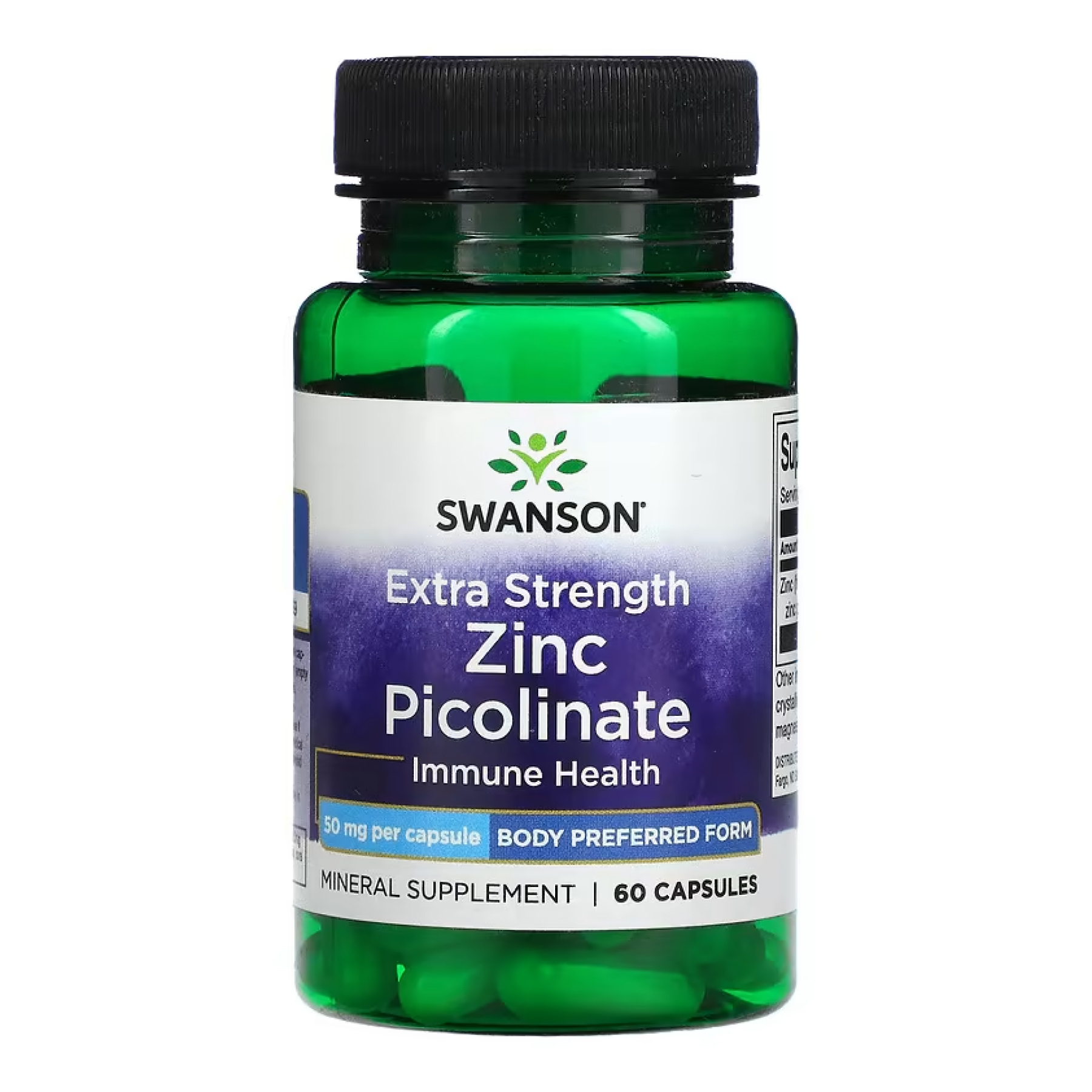 Extra Strength Zinc Picolinate Body Preferred Form 50mg - 60 caps Extra Strength Zinc Picolinate Body Preferred Form 50mg - 60 caps