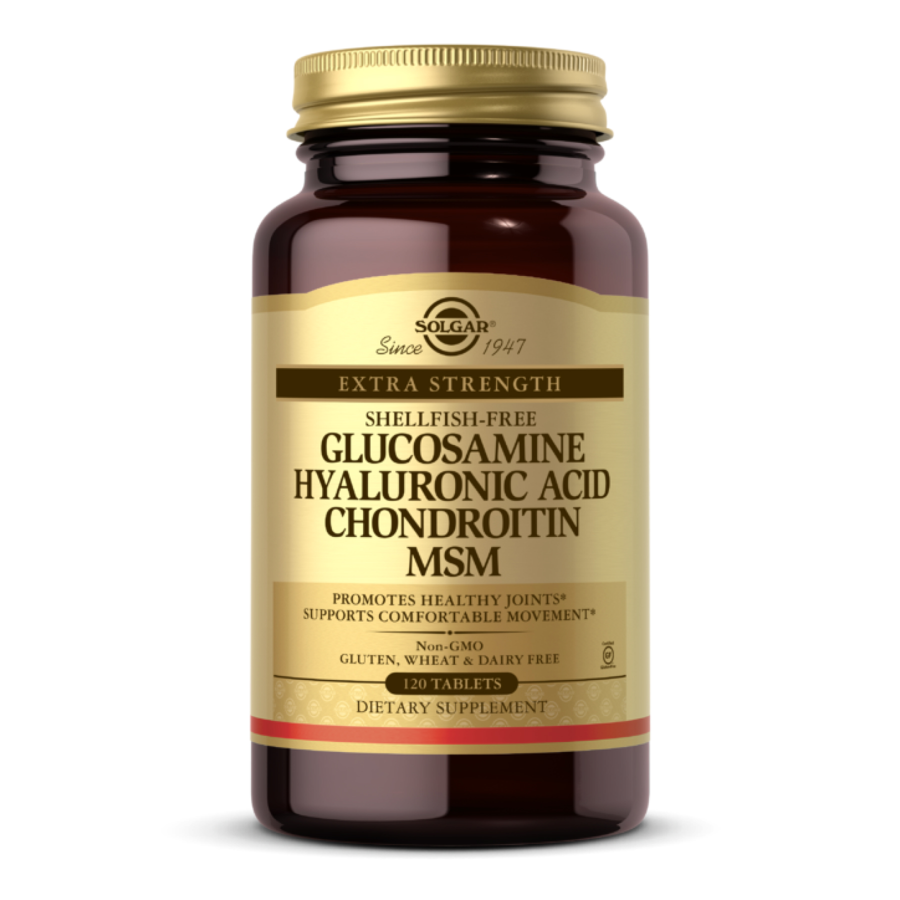 Glucosamine Hyaluronic Acid Chondroitin MSM (Shellfish-Free) - 120 tabs Glucosamine Hyaluronic Acid Chondroitin MSM (Shellfish-Free) - 120 tabs