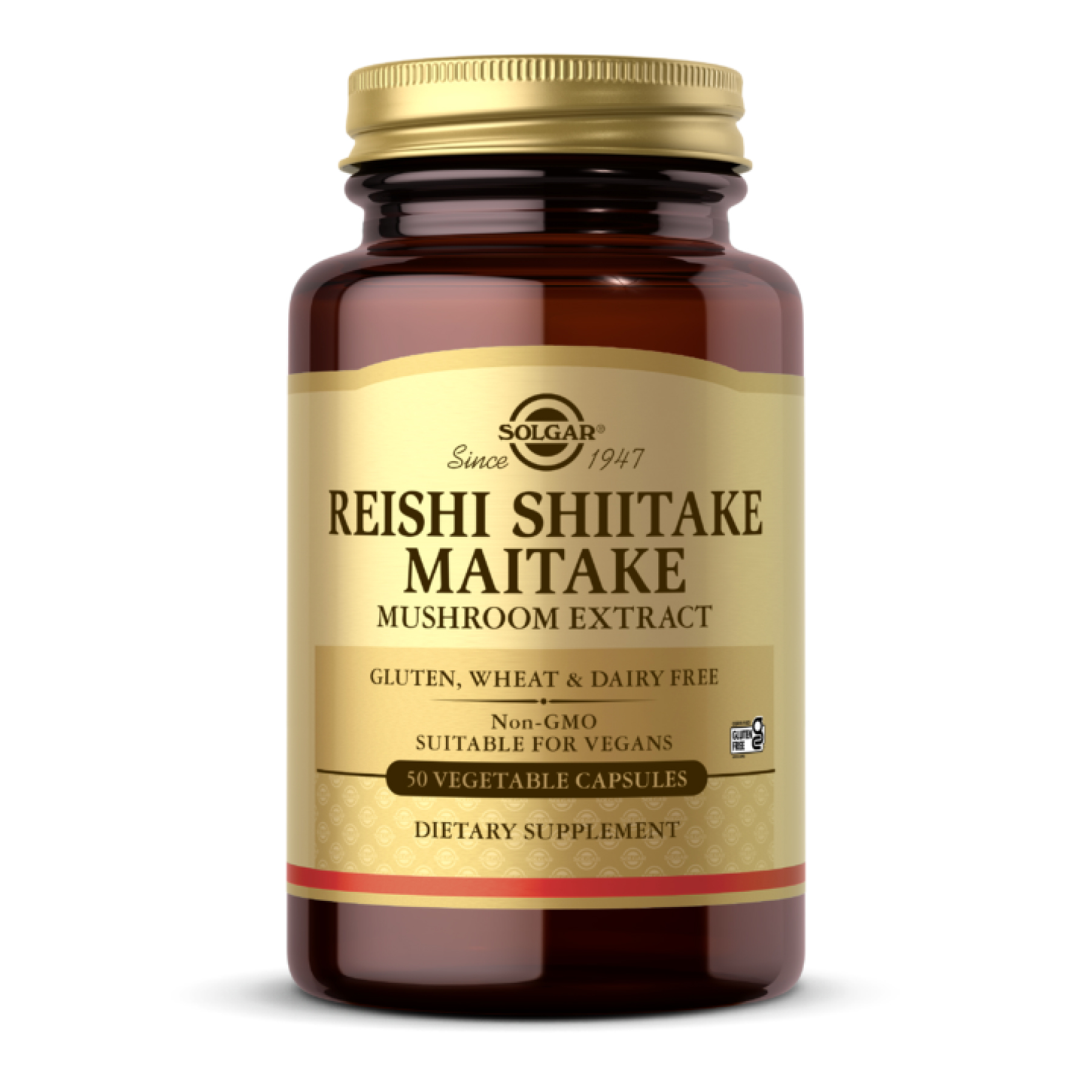 Reishi Shiitake Maitake Mushroom Extract - 50 vcaps Reishi Shiitake Maitake Mushroom Extract - 50 vcaps
