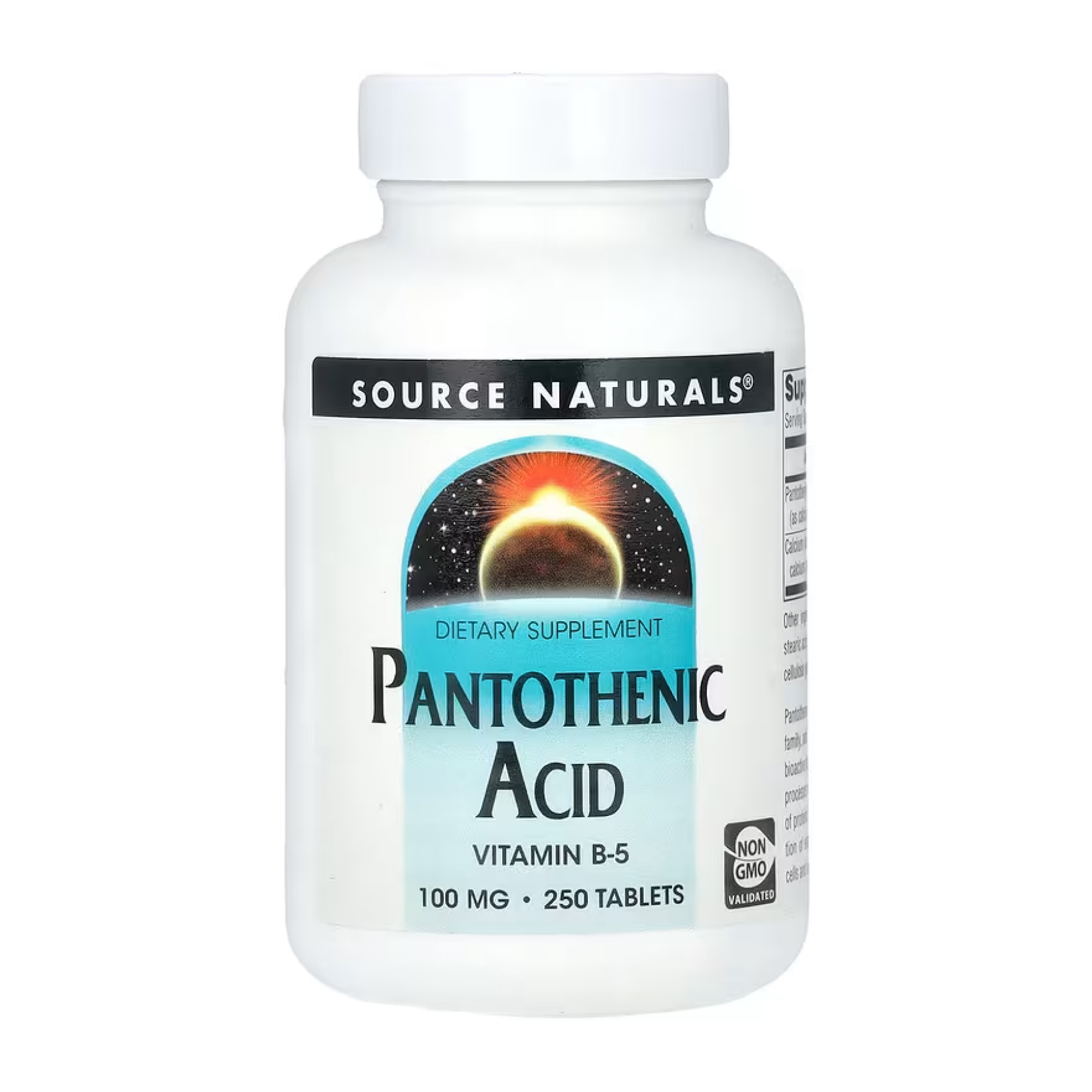 Pantothenic Acid 100 mg - 250 tabs Pantothenic Acid 100 mg - 250 tabs