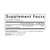 Vitamin D3 2000IU - 360 softgels. Зображення №2 Vitamin D3 2000IU - 360 softgels. Зображення №2