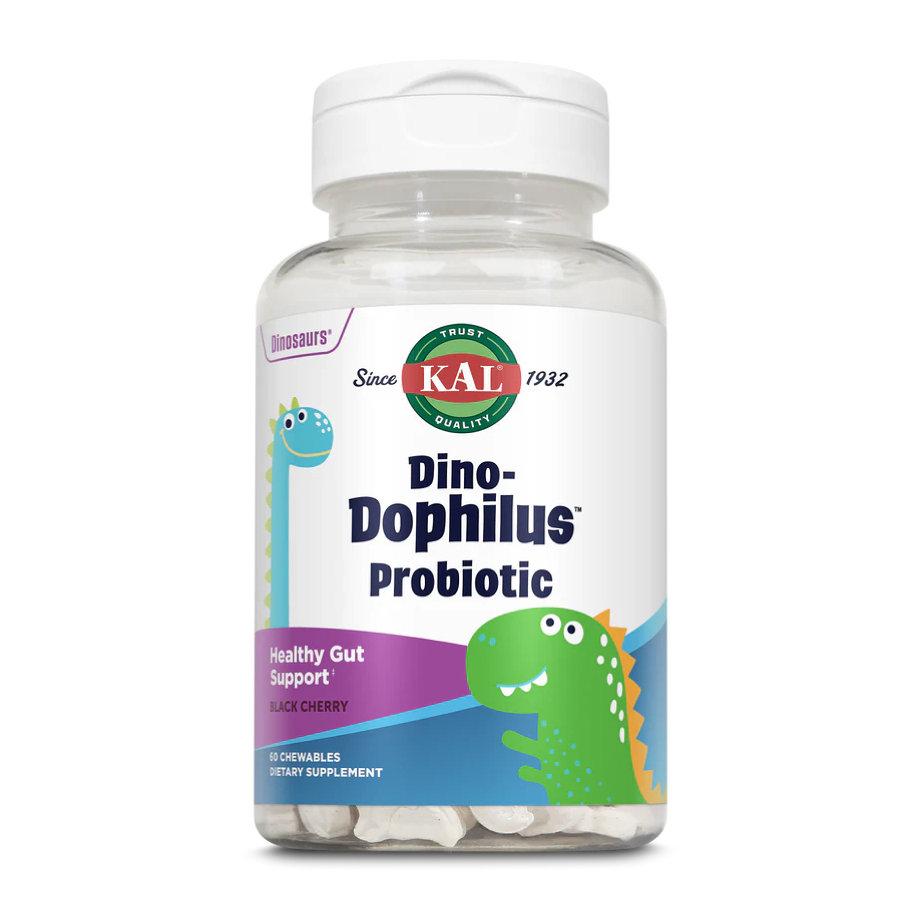 Dino-Dophilus™ Kids Probiotic - 60 chewables Black Cherry Dino-Dophilus™ Kids Probiotic - 60 chewables Black Cherry
