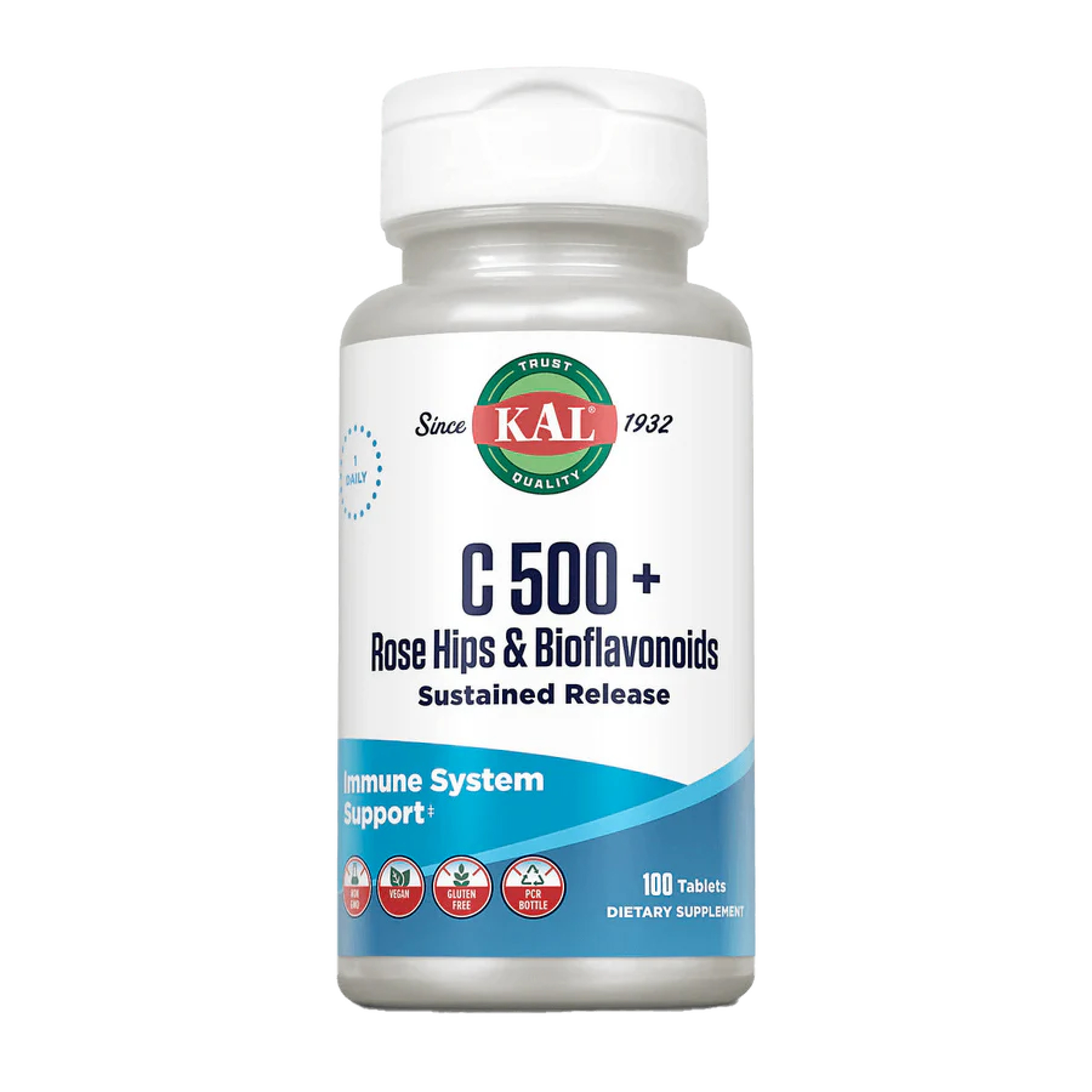 C 500 + Rose Hips & Bioflavonioids Sustained Release - 100 tabs C 500 + Rose Hips & Bioflavonioids Sustained Release - 100 tabs