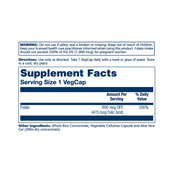 Folic Acid 470 mcg (800 mcg DFE) - 100 caps. Зображення №2 Folic Acid 470 mcg (800 mcg DFE) - 100 caps. Зображення №2