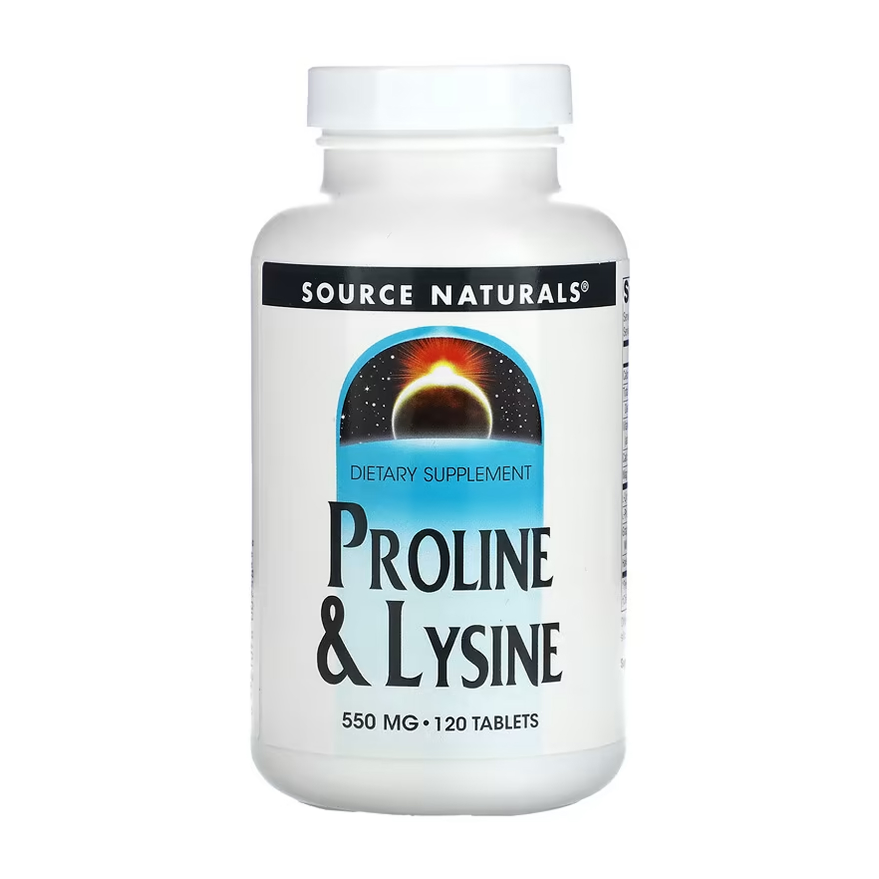 Proline & Lysine 550 mg - 120 tabs Proline & Lysine 550 mg - 120 tabs