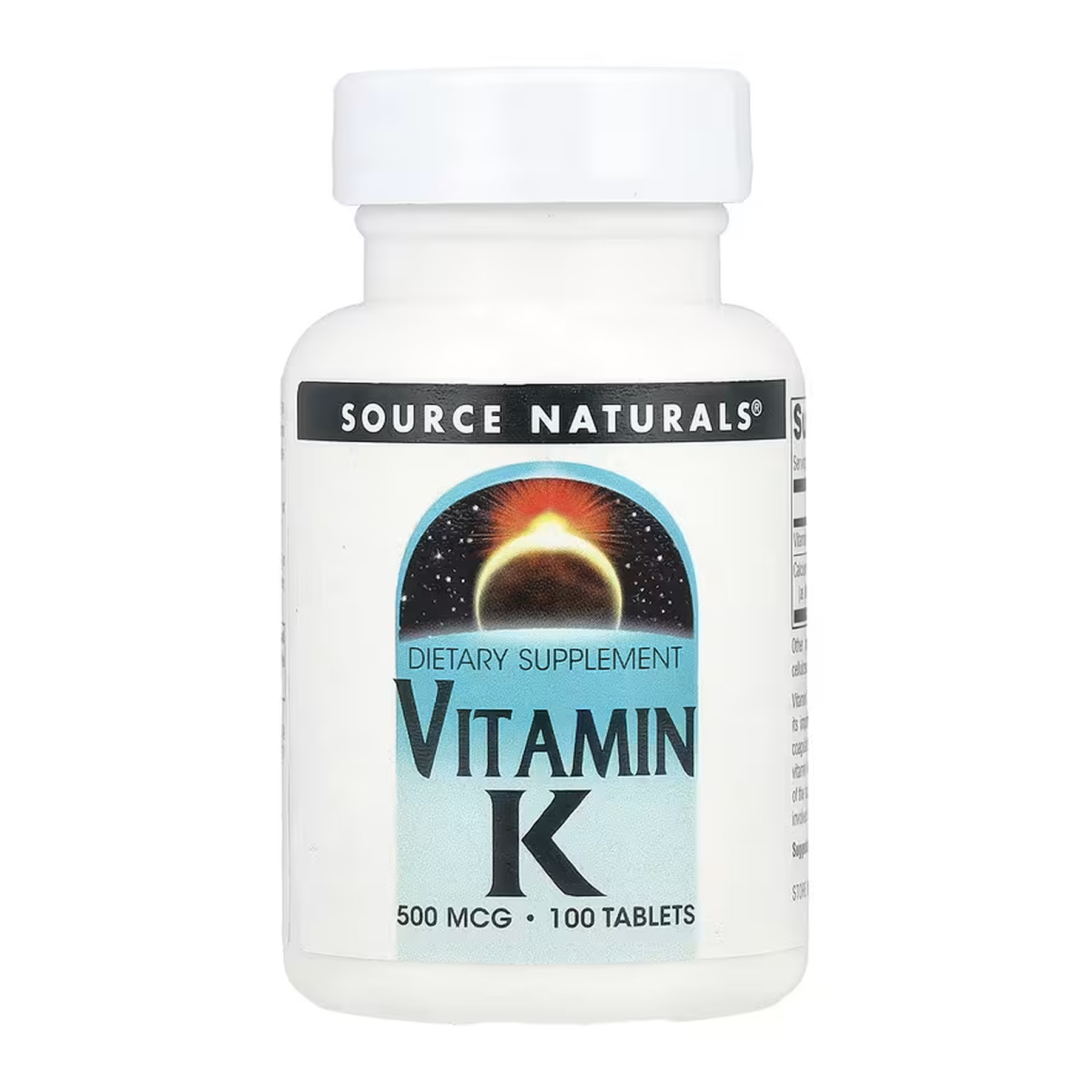 Vitamin K 500 mcg - 100 tabs Vitamin K 500 mcg - 100 tabs