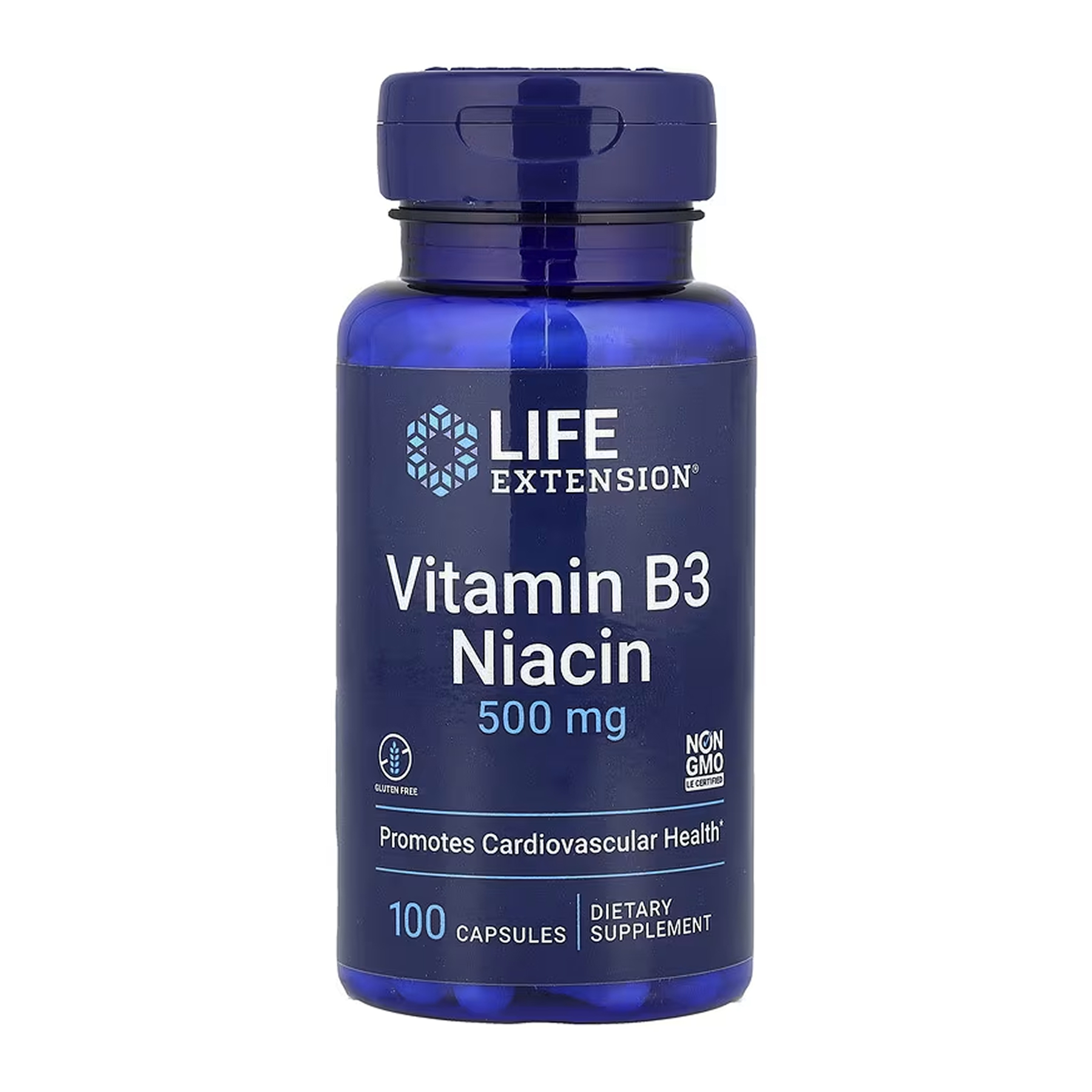 Vitamin B3 Niacin 500 mg - 100 caps Vitamin B3 Niacin 500 mg - 100 caps
