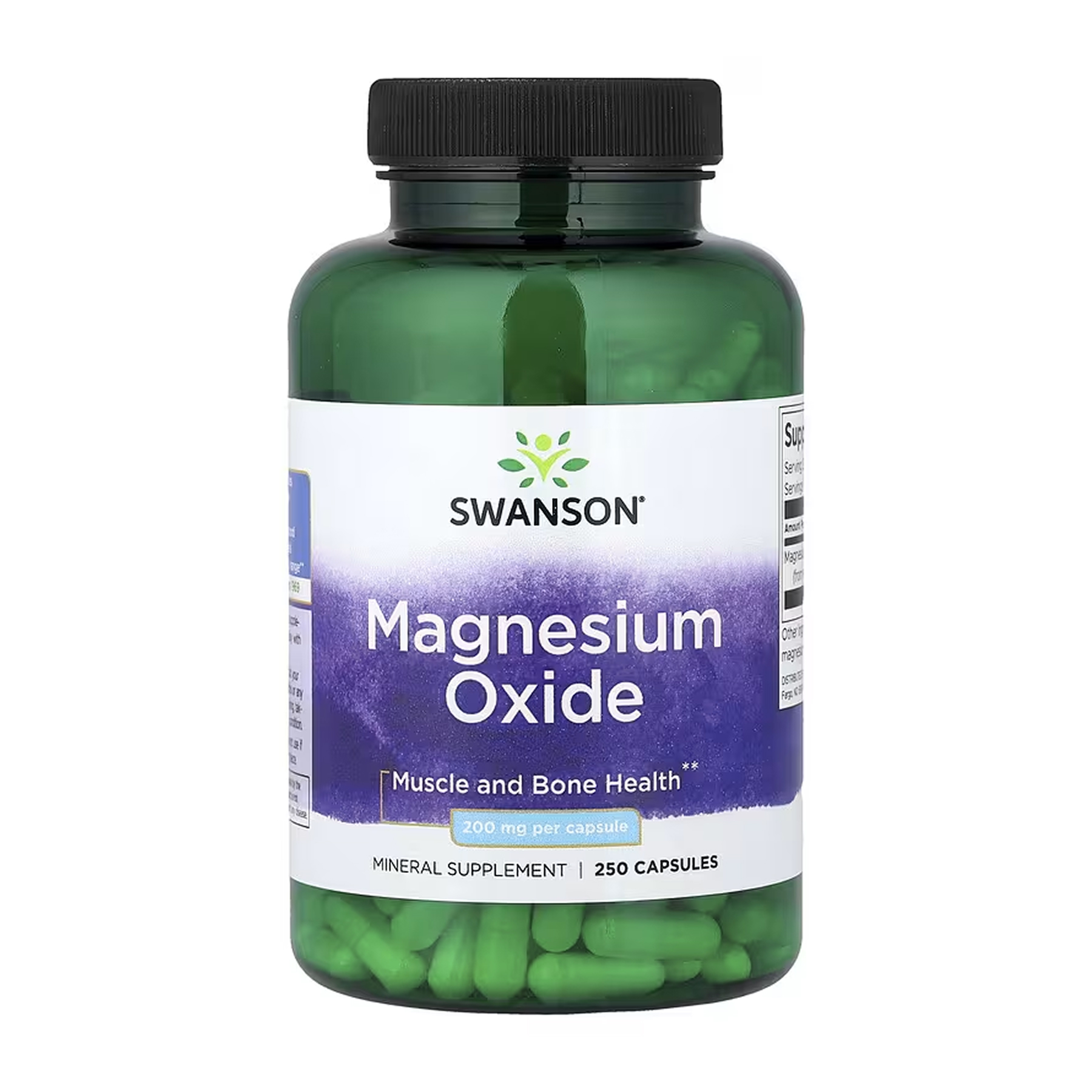Magnesium Oxide 200 mg - 250 caps Magnesium Oxide 200 mg - 250 caps