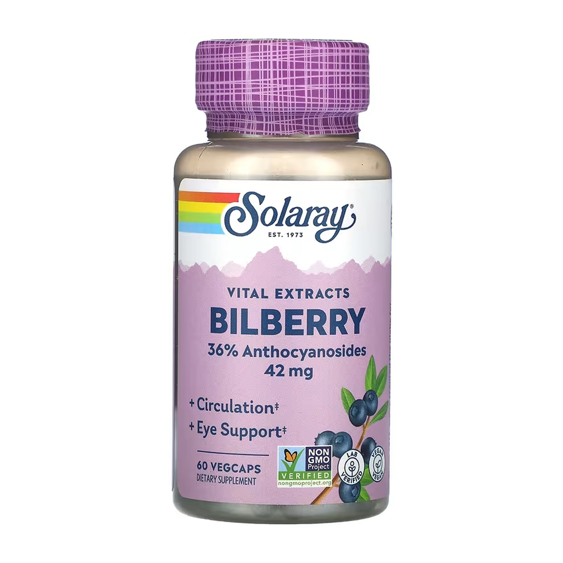 Bilberry Berry Extract 42mg - 60 vcaps Bilberry Berry Extract 42mg - 60 vcaps