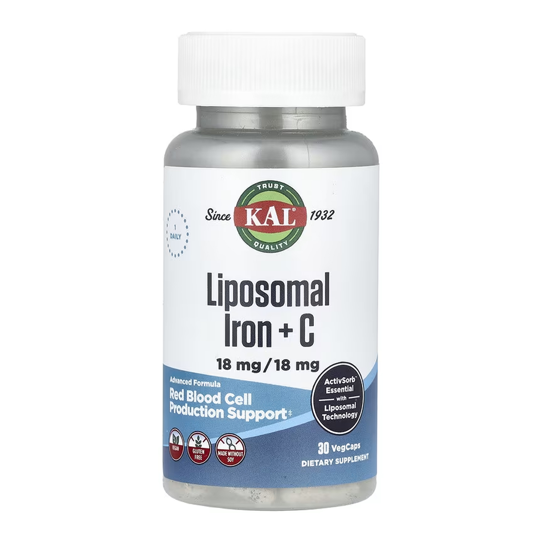 Liposomal Iron 18mg - 30 vcaps Liposomal Iron 18mg - 30 vcaps