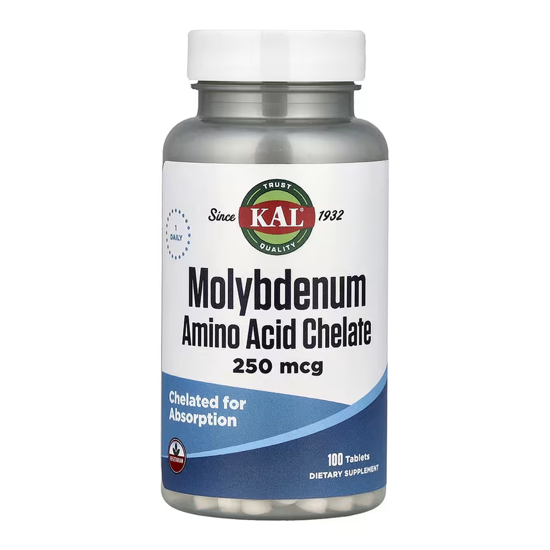 Molybdenum Amino Acid Chelate 250 mcg - 100 tabs Molybdenum Amino Acid Chelate 250 mcg - 100 tabs