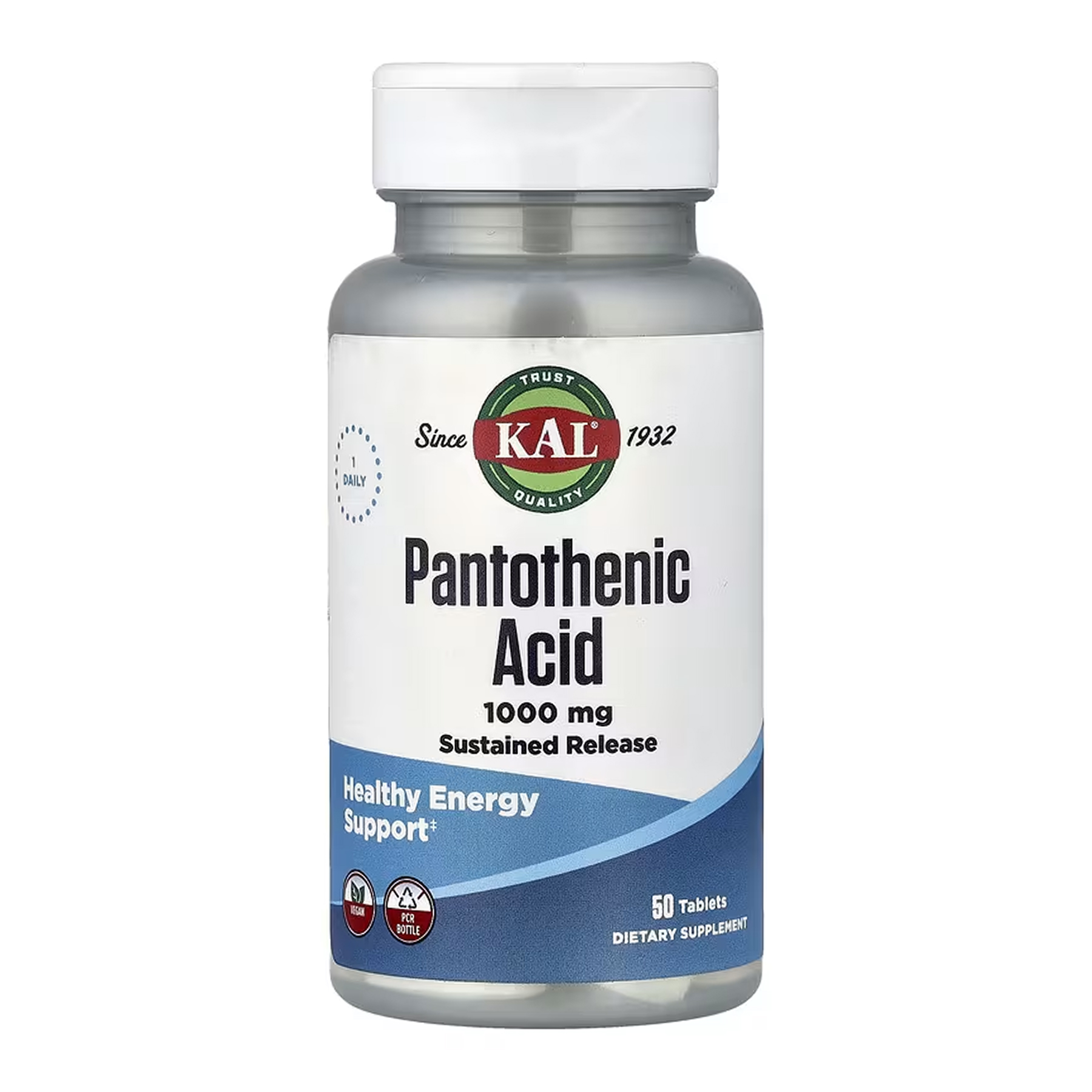 Pantothenic Acid Sustained Release 1000mg - 50 tabs Pantothenic Acid Sustained Release 1000mg - 50 tabs