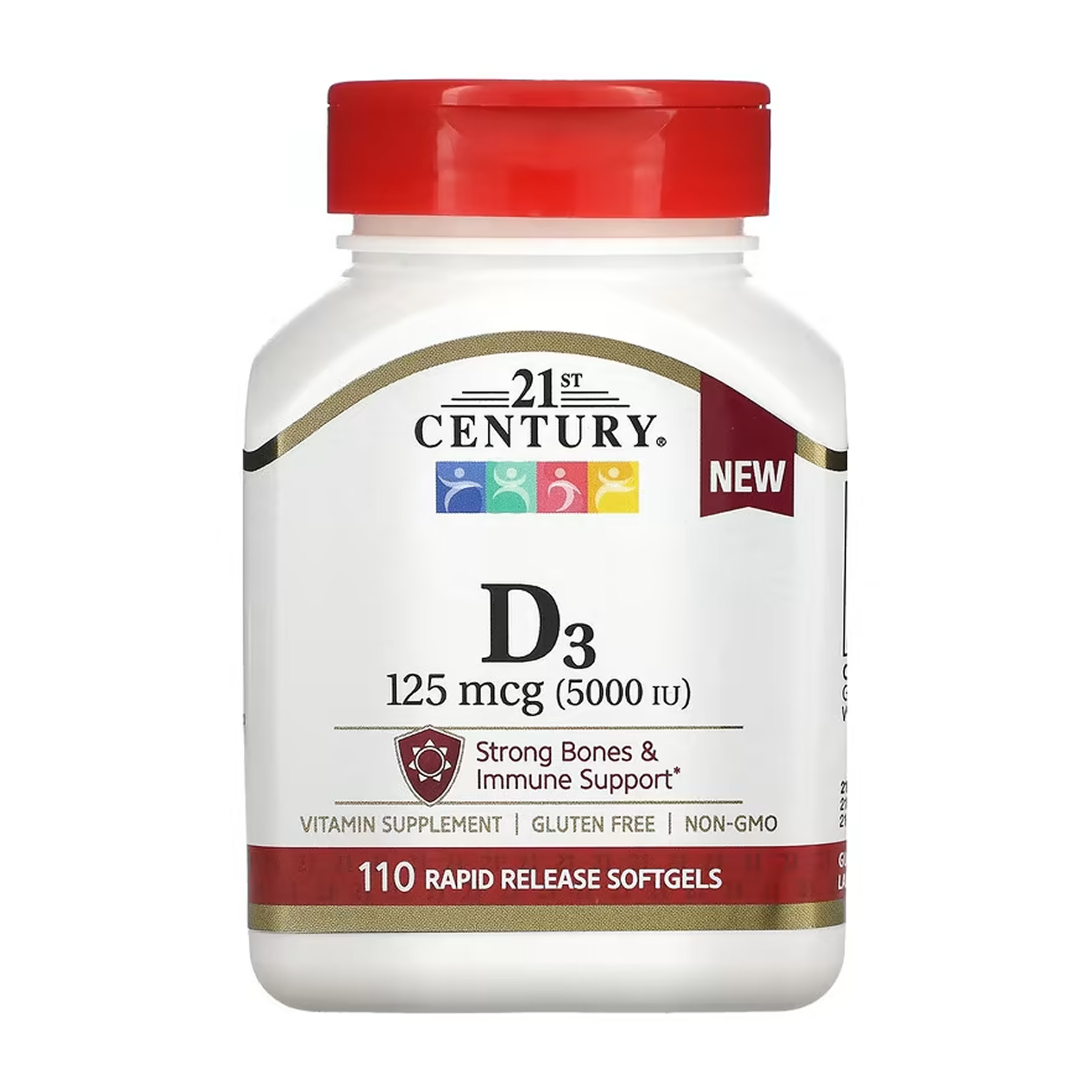 D3 125 mcg (5000 IU) - 110 softgels D3 125 mcg (5000 IU) - 110 softgels