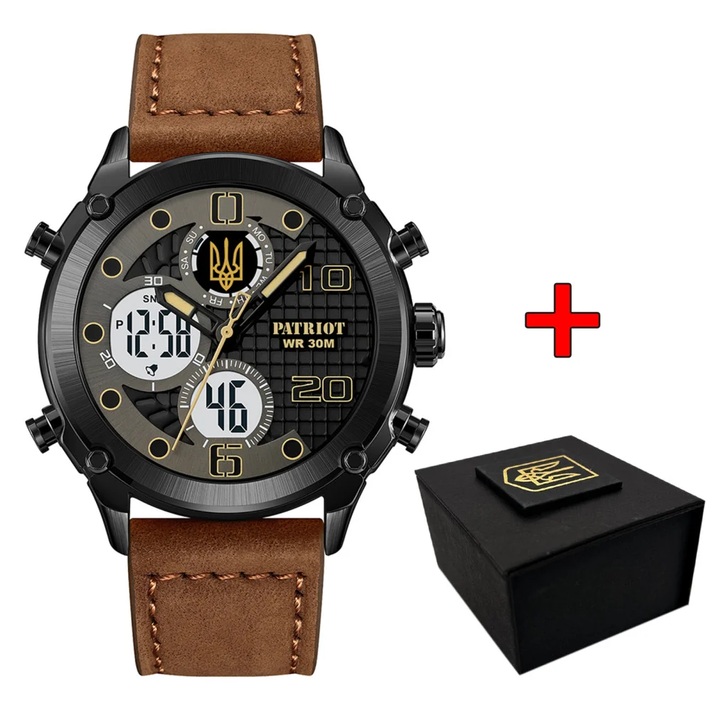 Patriot 017BKBR Тризуб золото Black-Brown Patriot 017BKBR Тризуб золото Black-Brown