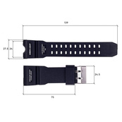 Ремінець для годинника Skmei 1155/1155B Black. Зображення №3 Ремінець для годинника Skmei 1155/1155B Black. Зображення №3