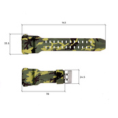 Ремінець для годинника Skmei 1637CMGN Camo Green. Зображення №3 Ремінець для годинника Skmei 1637CMGN Camo Green. Зображення №3