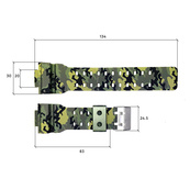 Ремінець для годинника Skmei 1688CMGN Camo Green. Зображення №3 Ремінець для годинника Skmei 1688CMGN Camo Green. Зображення №3