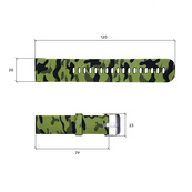Ремінець для годинника Skmei 1893CMGN Camo Green. Зображення №3 Ремінець для годинника Skmei 1893CMGN Camo Green. Зображення №3