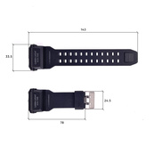 Ремінець для годинника Skmei 1637BK Black. Зображення №3