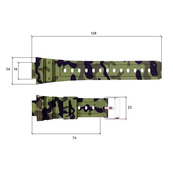 Ремінець для годинника Skmei 1628CMGN Camo Green. Зображення №3