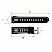 Ремінець для смарт годинника DF91 Black. Зображення №3 Ремінець для смарт годинника DF91 Black. Зображення №3