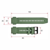 Ремінець для смарт годинника Modfit Warrior Army Green. Зображення №3 Ремінець для смарт годинника Modfit Warrior Army Green. Зображення №3