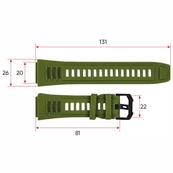 Ремінець для смарт-годинника АК45 Army Green. Зображення №3