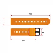 Ремінець для смарт-годинника Modfit Base T2 Orange. Зображення №3