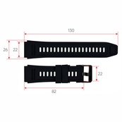 Ремінець для смарт годинника K59 Black. Зображення №3
