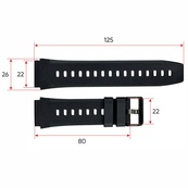 Ремінець для смарт годинника Modfit Iron Black. Зображення №3