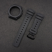 Ремінець + безель (рант) для Casio G-Shock GA-2100 Black BK. Зображення №2 Ремінець + безель (рант) для Casio G-Shock GA-2100 Black BK. Зображення №2