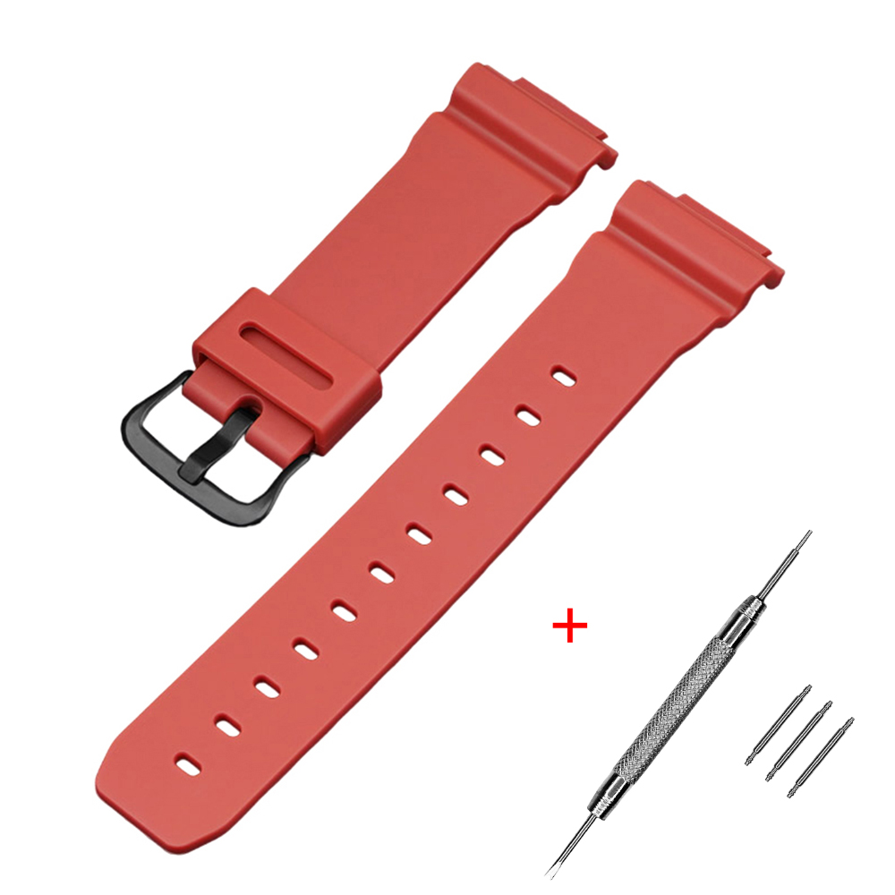 Ремінець для Casio G-Shock DW-5600/6900/G-5600/GW-M5610 Red Black Ремінець для Casio G-Shock DW-5600/6900/G-5600/GW-M5610 Red Black