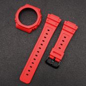 Ремінець + безель (рант) для Casio G-Shock GA-2100/GA-2110 Red Black. Зображення №2 Ремінець + безель (рант) для Casio G-Shock GA-2100/GA-2110 Red Black. Зображення №2