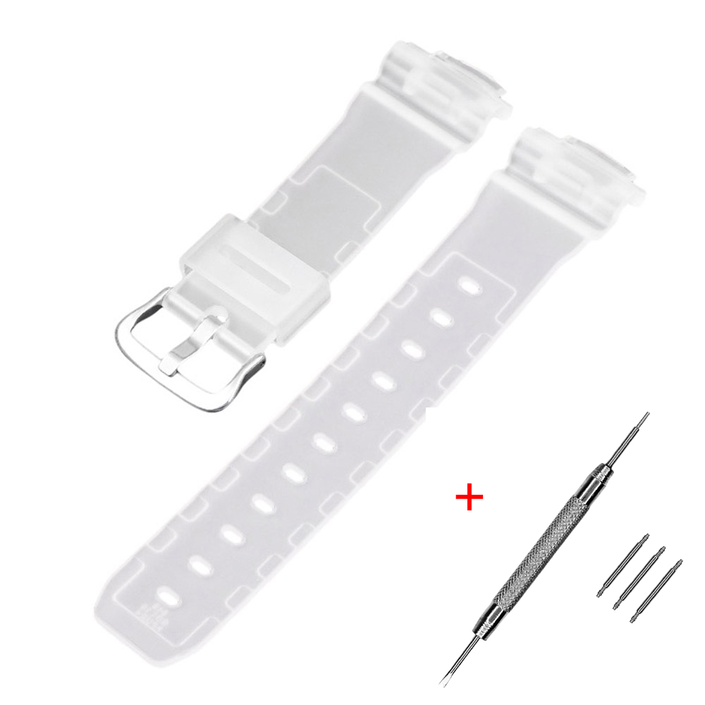 Ремінець для Casio G-Shock DW-5600/6900/G-5600/GW-M5610 Translucent Silver Ремінець для Casio G-Shock DW-5600/6900/G-5600/GW-M5610 Translucent Silver