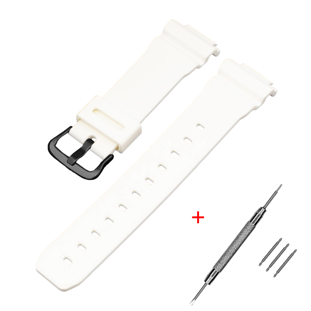 Ремінець для Casio G-Shock DW-6900 White BK Ремінець для Casio G-Shock DW-6900 White BK