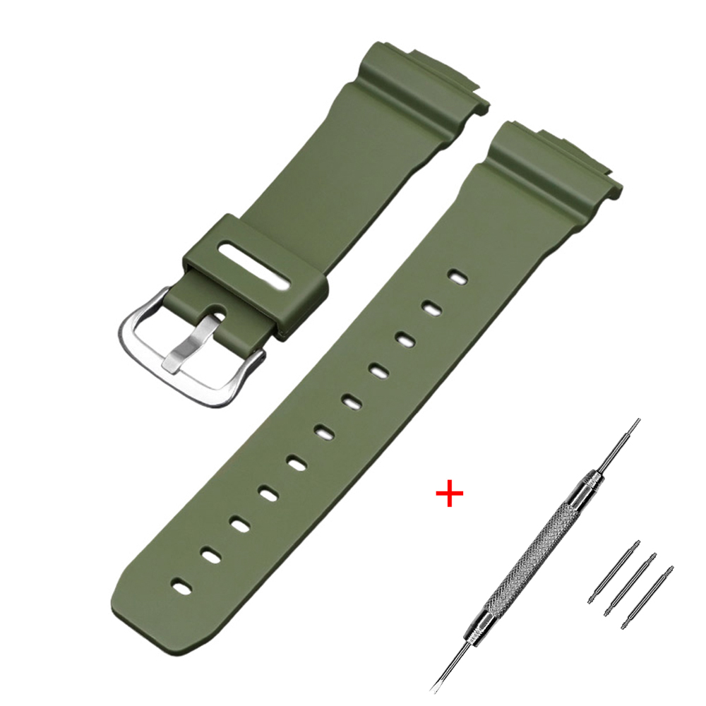 Ремінець для Casio G-Shock DW-6900 Army Green SI Ремінець для Casio G-Shock DW-6900 Army Green SI