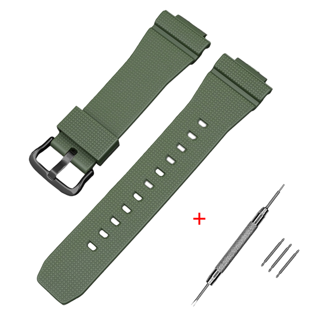 Ремінець для Casio G-Shock GM-2100 B Army Green BK Ремінець для Casio G-Shock GM-2100 B Army Green BK