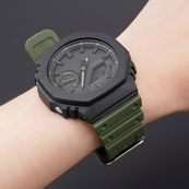 Ремінець для Casio G-Shock GA-2100 Army Green SI. Зображення №4 Ремінець для Casio G-Shock GA-2100 Army Green SI. Зображення №4