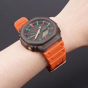 Ремінець для Casio G-Shock GA-2100 Orange SI. Зображення №3 Ремінець для Casio G-Shock GA-2100 Orange SI. Зображення №3