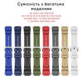 Ремінець для Casio G-Shock AE-1000/1200 Blue BK. Зображення №6 Ремінець для Casio G-Shock AE-1000/1200 Blue BK. Зображення №6