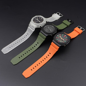 Ремінець для Casio G-Shock GM-2100 GA2100/2110 Army Green Silver. Зображення №4 Ремінець для Casio G-Shock GM-2100 GA2100/2110 Army Green Silver. Зображення №4