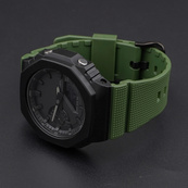 Ремінець для Casio G-Shock GM-2100 GA2100/2110 Army Green Silver. Зображення №7 Ремінець для Casio G-Shock GM-2100 GA2100/2110 Army Green Silver. Зображення №7