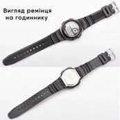Ремінець для Casio G-Shock AE-1000/1200 Black BK. Зображення №5 Ремінець для Casio G-Shock AE-1000/1200 Black BK. Зображення №5