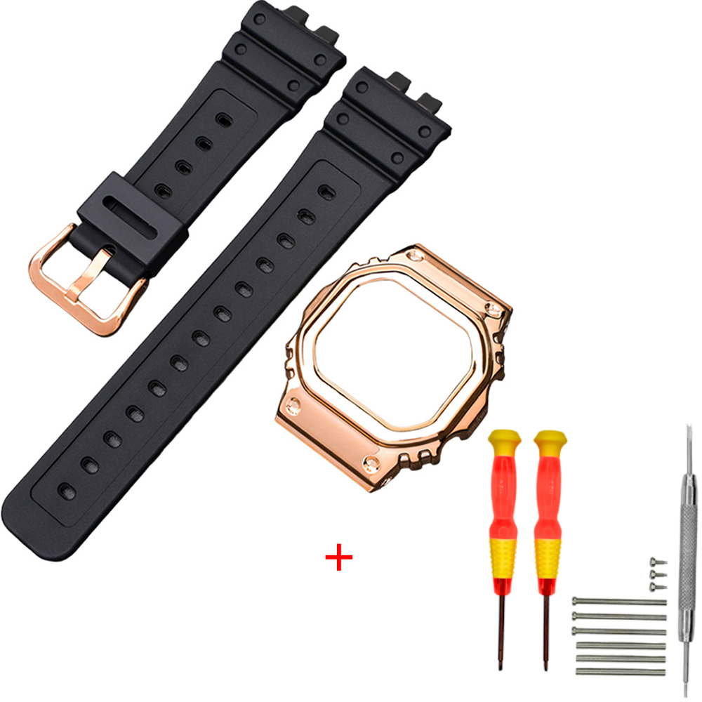 Ремінець + безель (рант) для Casio G-Shock GMW-B5000 Black RG Ремінець + безель (рант) для Casio G-Shock GMW-B5000 Black RG