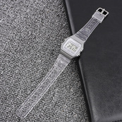 Ремінець для Casio G-Shock F-84/94/105, F-91W, AE1300 Jelly Transparent Silver. Зображення №2 Ремінець для Casio G-Shock F-84/94/105, F-91W, AE1300 Jelly Transparent Silver. Зображення №2