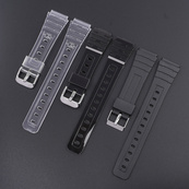 Ремінець для Casio G-Shock F-84/94/105, F-91W, AE1300 Jelly Transparent Silver. Зображення №3 Ремінець для Casio G-Shock F-84/94/105, F-91W, AE1300 Jelly Transparent Silver. Зображення №3