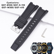 Ремінець для Casio G-Shock GST-W300 Black SI. Зображення №2 Ремінець для Casio G-Shock GST-W300 Black SI. Зображення №2